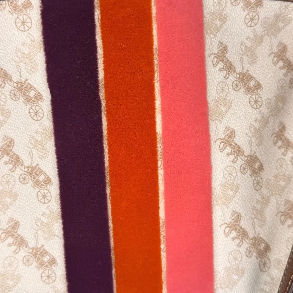 Coach Multicolor Stripe Shoulder Bag